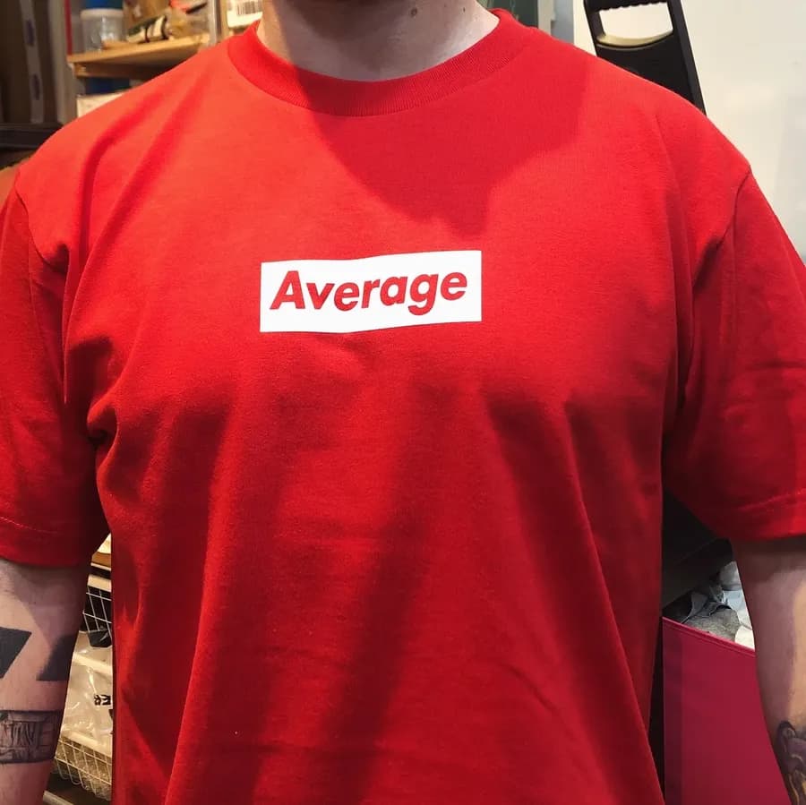 average — Humble Brag Logo Tee