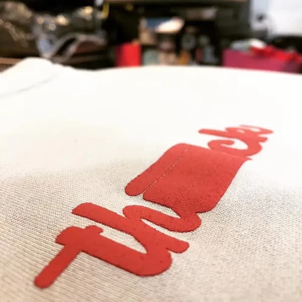 thiiick Merch Printing - Raised Printing with Part Puff Ink